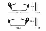 Pastiglie di freni in metallo sinterizzato di tecnium maxi scooter - MSS383 1023224