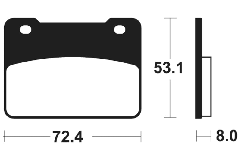 Pastiglie di freni in metallo sinterizzato di tecnium maxi scooter - MSS393 1023225