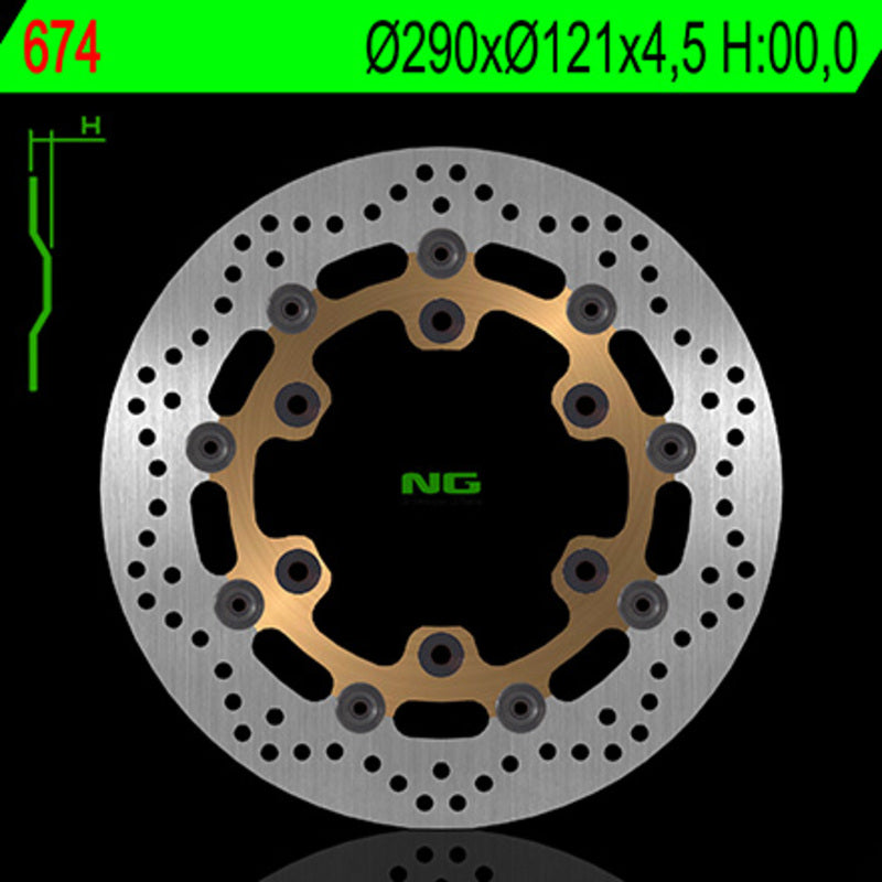 Ng Disc freno round 674