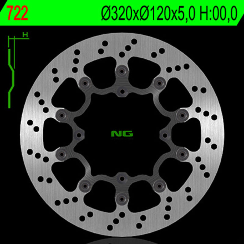 Ng Disc freno round 722