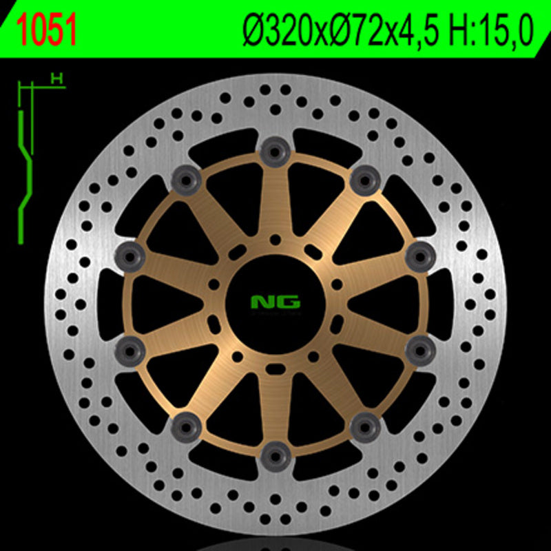 Ng Disc freno Round 1051