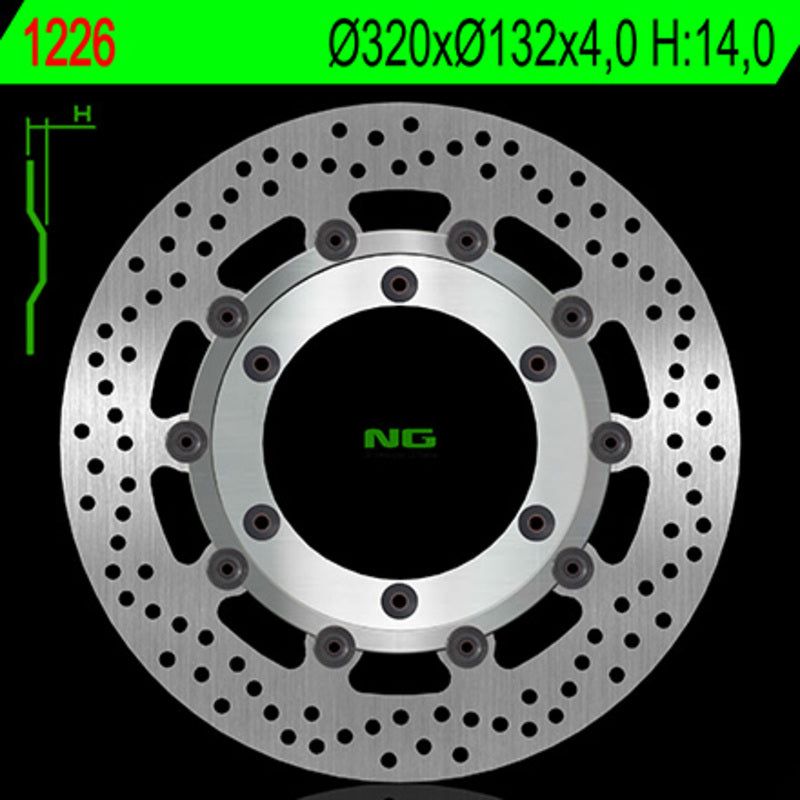 Ng Disc freno round 1226