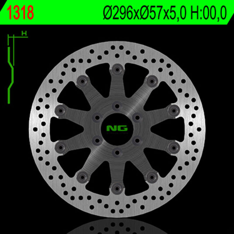 Ng Disc freno round 1318