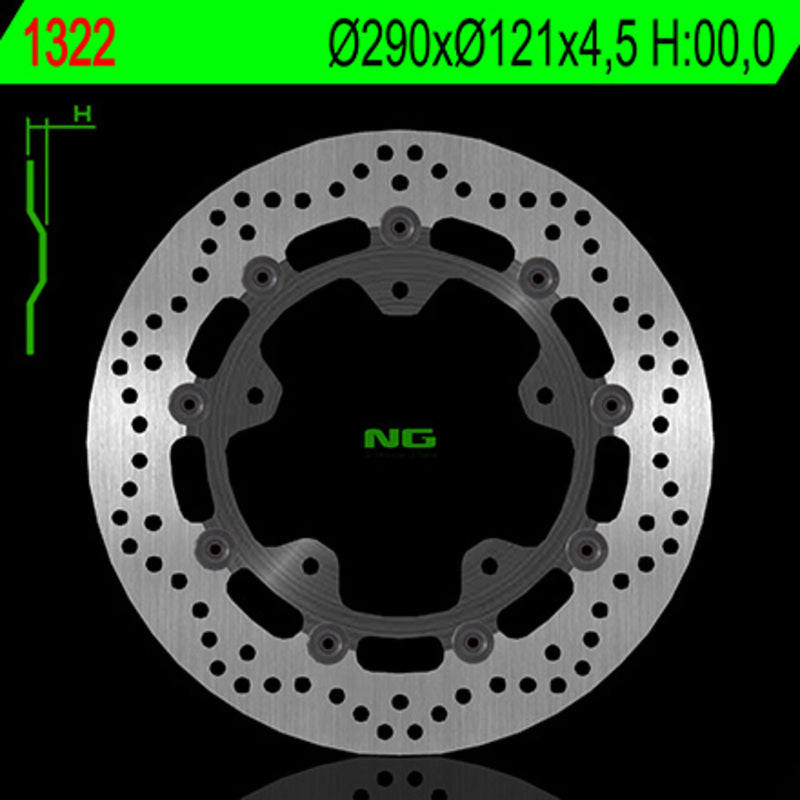 Ng Disc freno round 1322