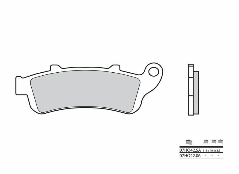 BREMBO Street Sintered Metal Brake pads - 07HO42SA 07HO42SA