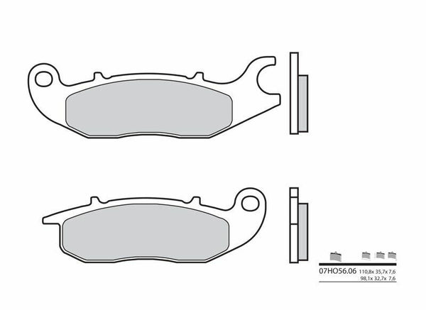 Brembo Street Carbon Ceramic Brake Pads - 07HO5606 07HO5606