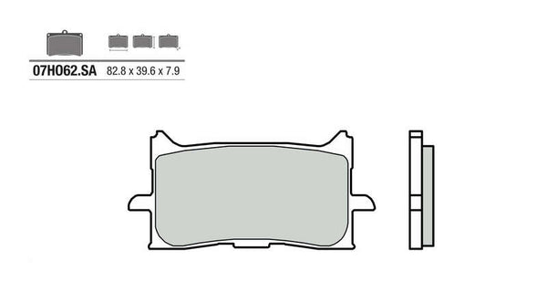 Brembo Street Sinted Metal Brake Pads - 07HO62SA 07HO62SA