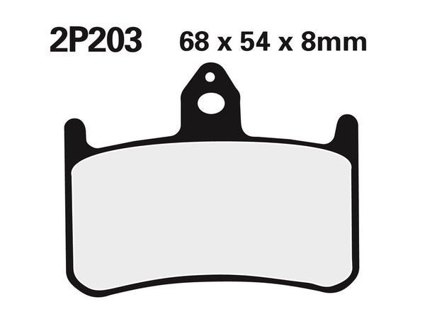 NISSIN Street /Off-Road Sintered Metal Brake pads - 2P-203ST 2P-203ST 