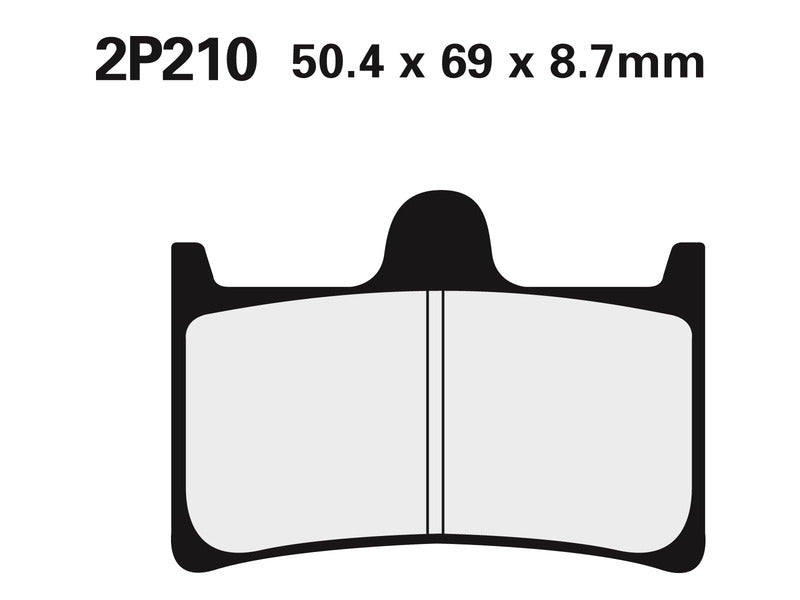 Pastiglie dei freni in metallo sinterizzato NISSIN Street /Off-Road - 2P-210ST 2P-210ST 