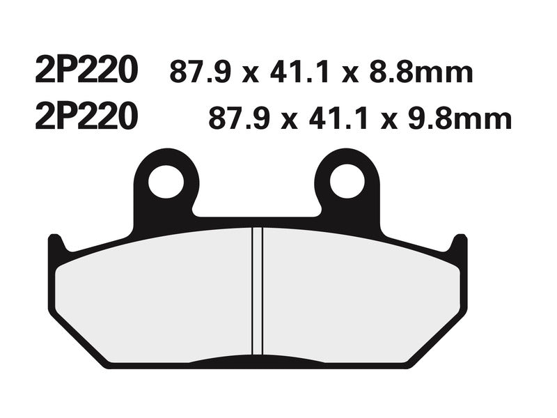 NISSIN Off-Road pastiglie freno semi-metalliche - 2P-220GS 2P-220GS 