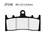 Pastiglie dei freni in metallo sinterizzato NISSIN Street /Off-Road - 2P-248ST 2P-248ST 