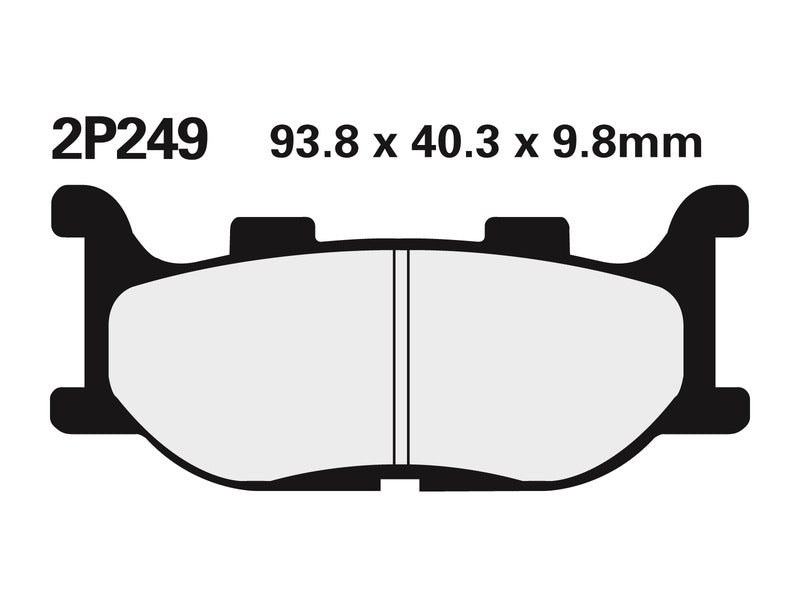 NISSIN Street /Off-Road Sintered Metal Brake pads - 2P-249ST 2P-249ST