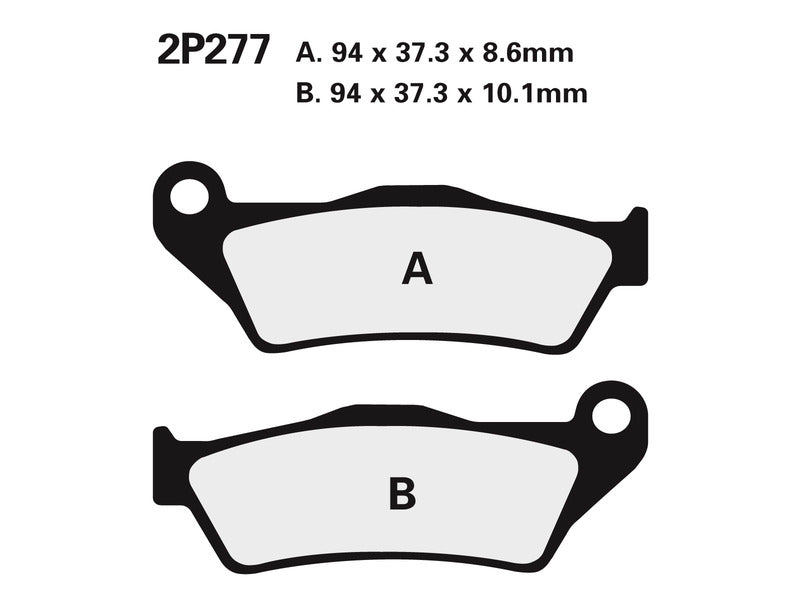 Pastiglie freno semi-metalliche NISSIN Street - 2P-277NS 2P-277NS 