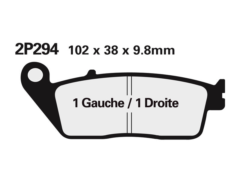 Pastiglie dei freni in metallo sinterizzato NISSIN Street /Off-Road - 2P-281ST 2P-281ST 