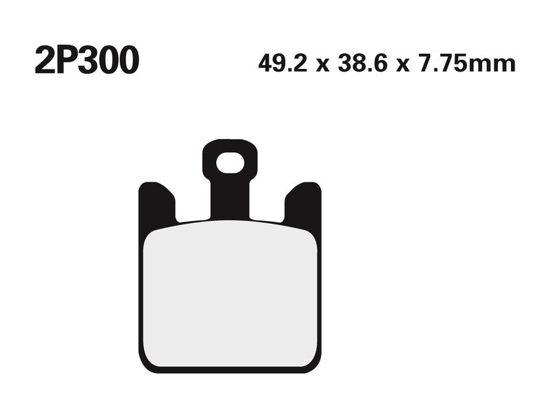 Pastiglie dei freni in metallo sinterizzato NISSIN Street /Off-Road - 2P-300ST 2P-300ST 