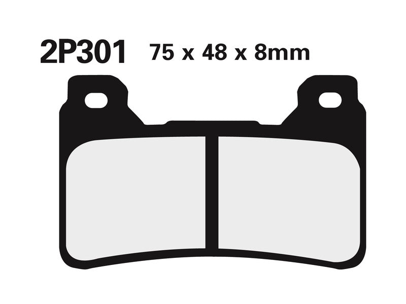 Pastiglie dei freni in metallo sinterizzato NISSIN Street / Off-Road - 2P-301ST 2P-301ST 