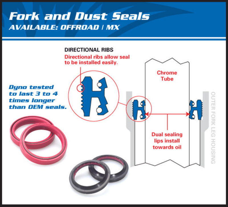 ALL BALLS Fork Dust Seal Set - 30x40x39 mm 57-123