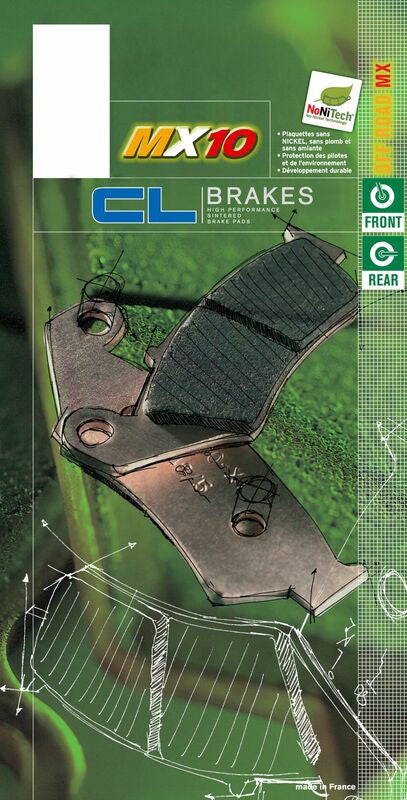 CL BRAKES Off-Road Sintered Metal Brake pads - 1243MX10 1243MX10 