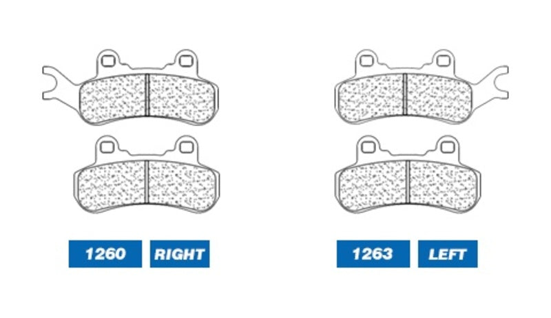 CL BRAKES ATV Sintered Metal Brake pads - 1263ATV1 1263ATV1