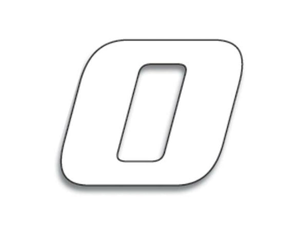 Blackbird Race Numero 0 20x25cm bianco 5049/10/0