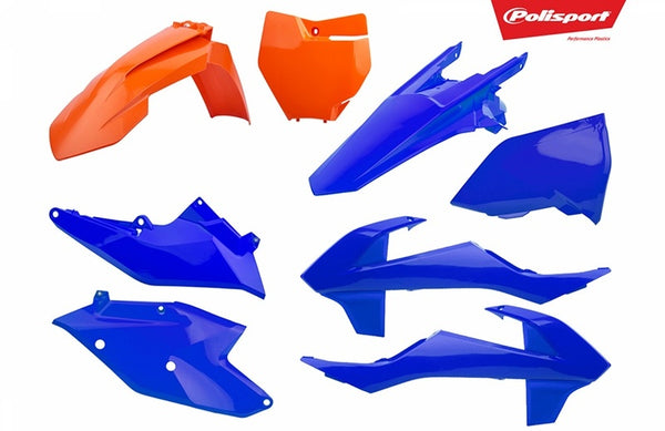 Kit di plastica di polizia arancione/blu KTM SX/SX-F 90792
