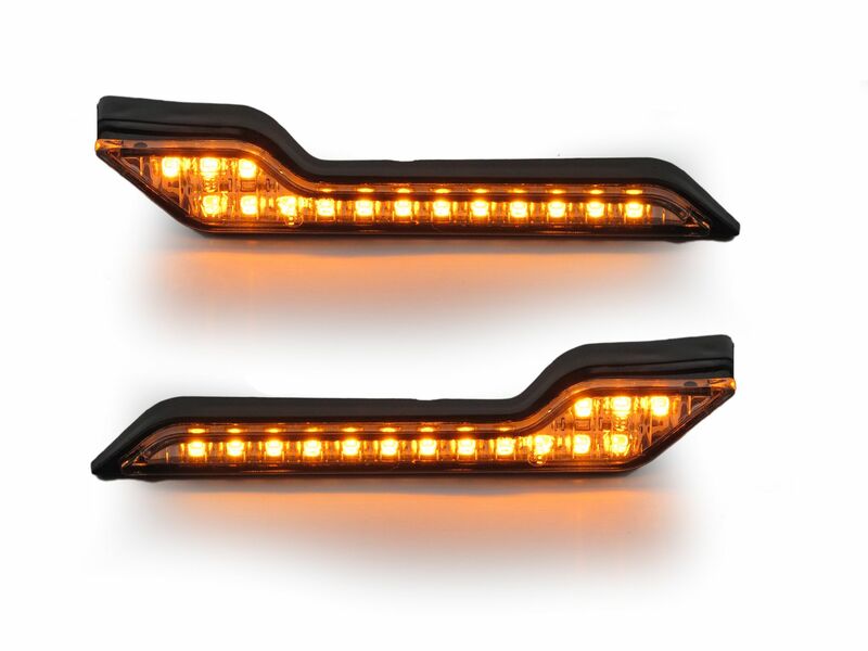 Set indicatore di luce ambra a LED a LED di 2 LED-001-02-AM