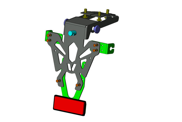 Porta di licenza per parti di licenza Black Honda CB650F C8-SPH024