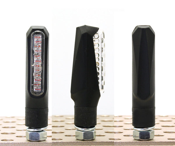 V Parti Line LED Blinkers Black - Universal (6pg99t091b)