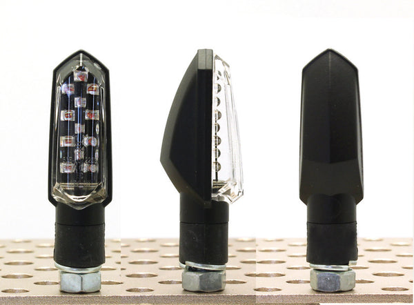 V PARTI V BUD BLINKERS LED - NERO | Universale | 6pp99t091b (par)