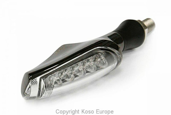 Koso Unlimited LED flashers-matte black | CE approved | Pieces | He015ki0