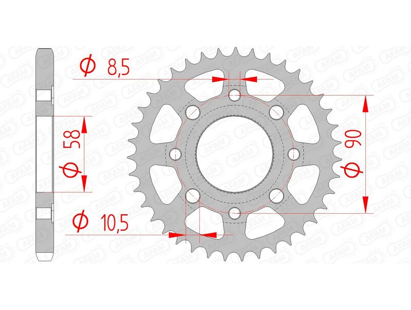 AFAM STANDARD STANDARD REPRET POSTERIORE 10201 - 428