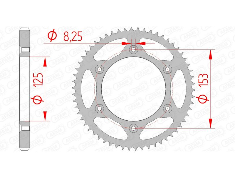 Afam Steel Standard Porta posteriore 10228 - 428