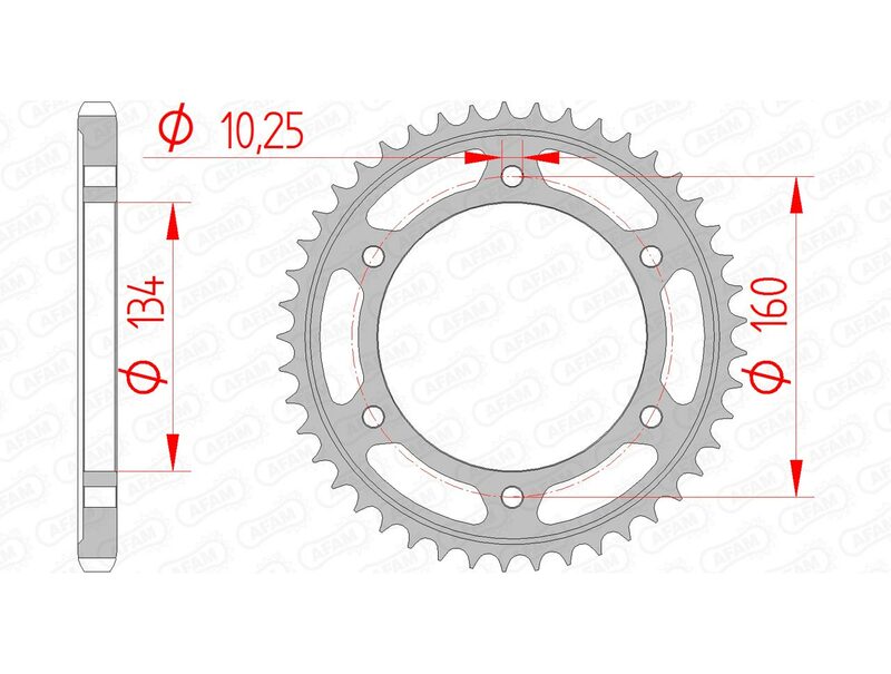 Afam Steel Standard Porta posteriore 10617 - 525