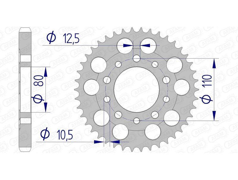 Afam Aluminium Ultra - Light Posterio Spropet 11605 - 530