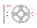 Afam Steel Standard Standard Porta posteriore 12112 - 420