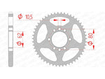 AFAM Steel Standard Rear Sprock 12204 - 428