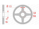 AFAM Steel Standard Rear Sprock 12222 - 428