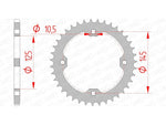 AFAM Acciaio Standard posteriore Sproke 12407 - 520