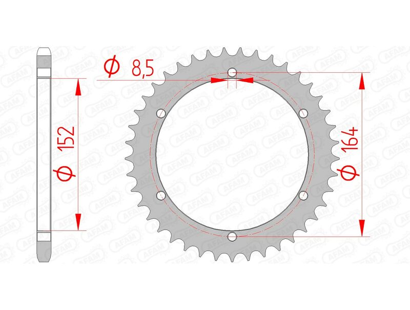 Afam Steel Standard Standard Porta Spropet 12502 - 520