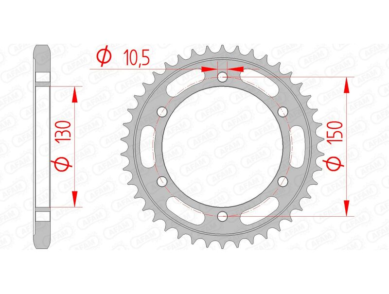 Afam Steel Standard Porta posteriore 12606 - 525