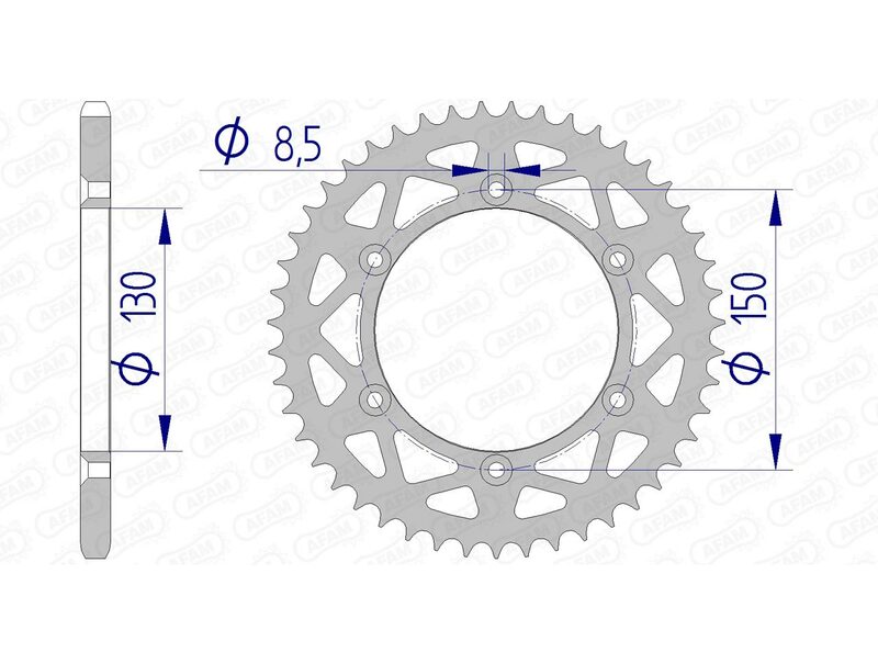 AFAM Alluminio posteriore parlato 13323 - 520