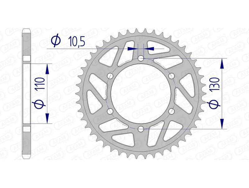 AFAM Alluminio posteriore parlato 13814 - 520