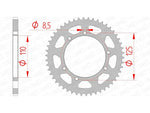 Afam Steel Standard Standard Porta posteriore 14109 - 420