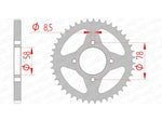 Afam Steel Standard Standard Rapporto posteriore 14201 - 428