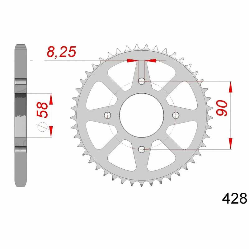 Afam Steel Standard Porta posteriore 14212 - 428