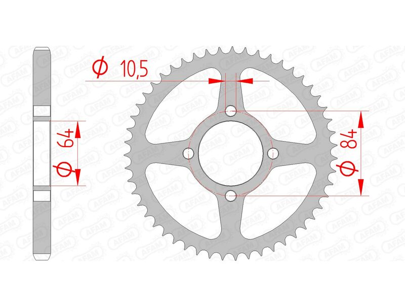 Afam Steel Standard Porta posteriore 14215 - 428