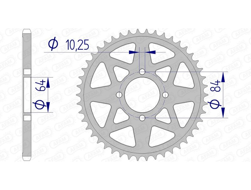 AFAM Alluminio posteriore parlato 15310 - 520