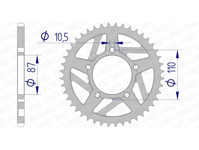 AFAM Alluminio posteriore parlato 15405 - 520