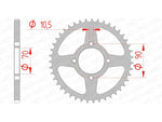 Afam Steel Standard Standard Porta posteriore 16310 - 520