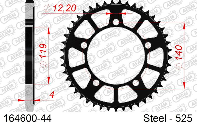 Afam Steel Standard Porta posteriore 164600 - 525